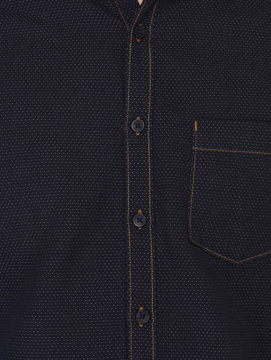 mens self design casual shirt - 15087194 -  Standard Image - 3