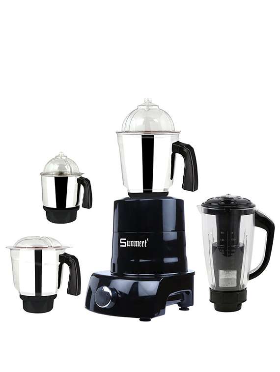 1000 watts 4 jar mixer grinder (black)