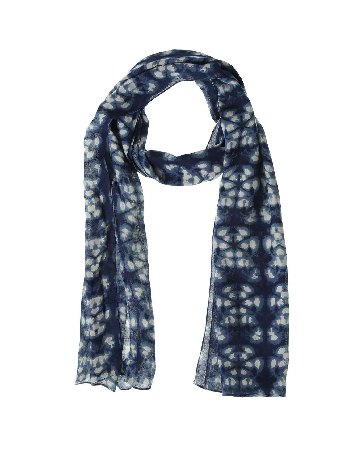 navy blue viscose scarf