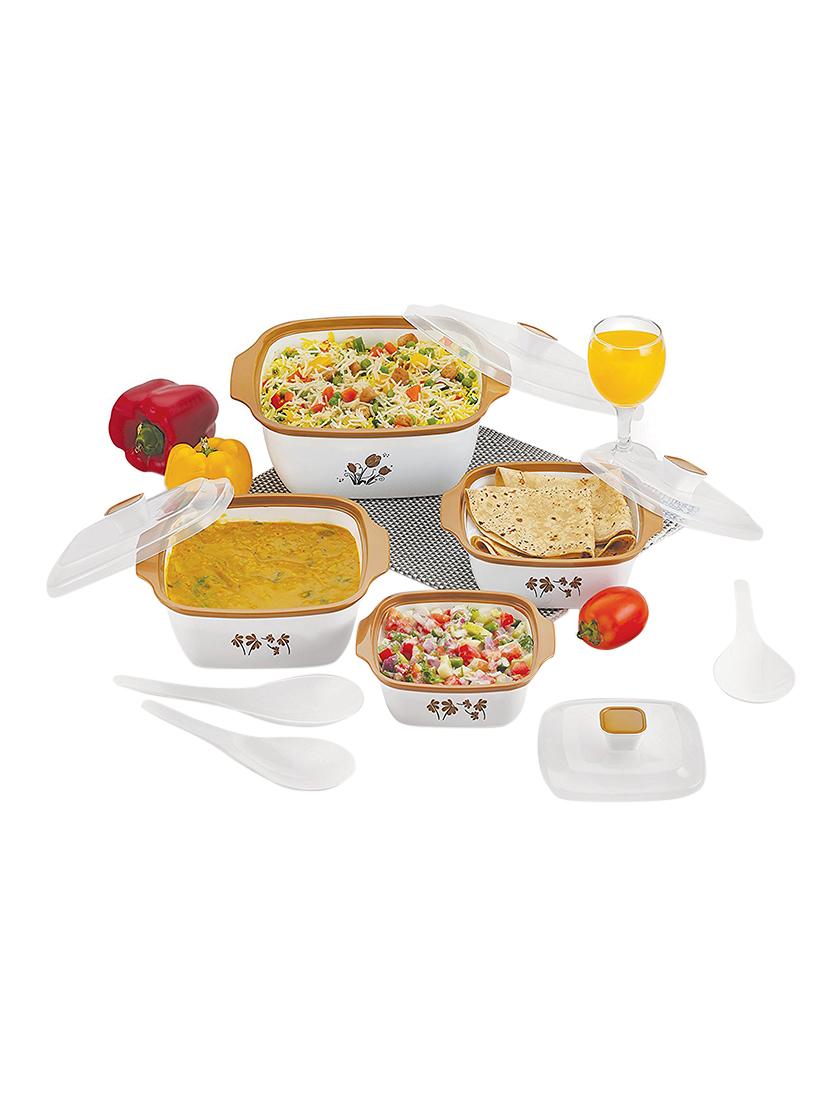 All In One Kitchen Combo Designer Food Safe Serving Casserole All In One Kitchen Combo Designer Food Safe Serving Casserole Container Bowl Gift Set Of 20 Pcs Brown By Bms Life Style Ping For