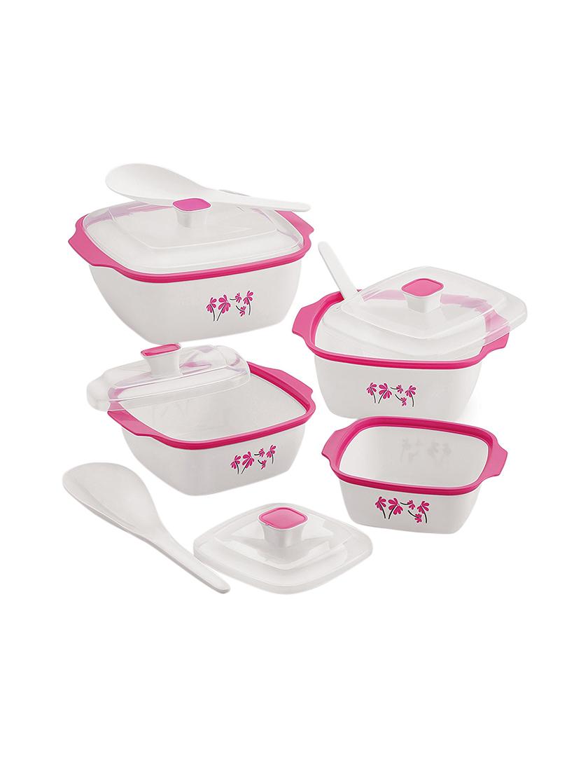 All In One Kitchen Combo Designer Food Safe Serving Casserole All In One Kitchen Combo Designer Food Safe Serving Casserole Container Bowl Gift Set Of 20 Pcs Pink By Bms Life Style Ping For