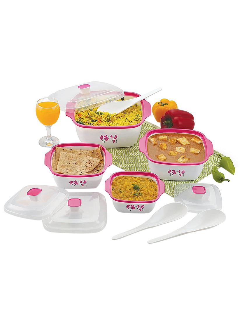 All In One Kitchen Combo Designer Food Safe Serving Casserole All In One Kitchen Combo Designer Food Safe Serving Casserole Container Bowl Gift Set Of 20 Pcs Pink By Bms Life Style Ping For