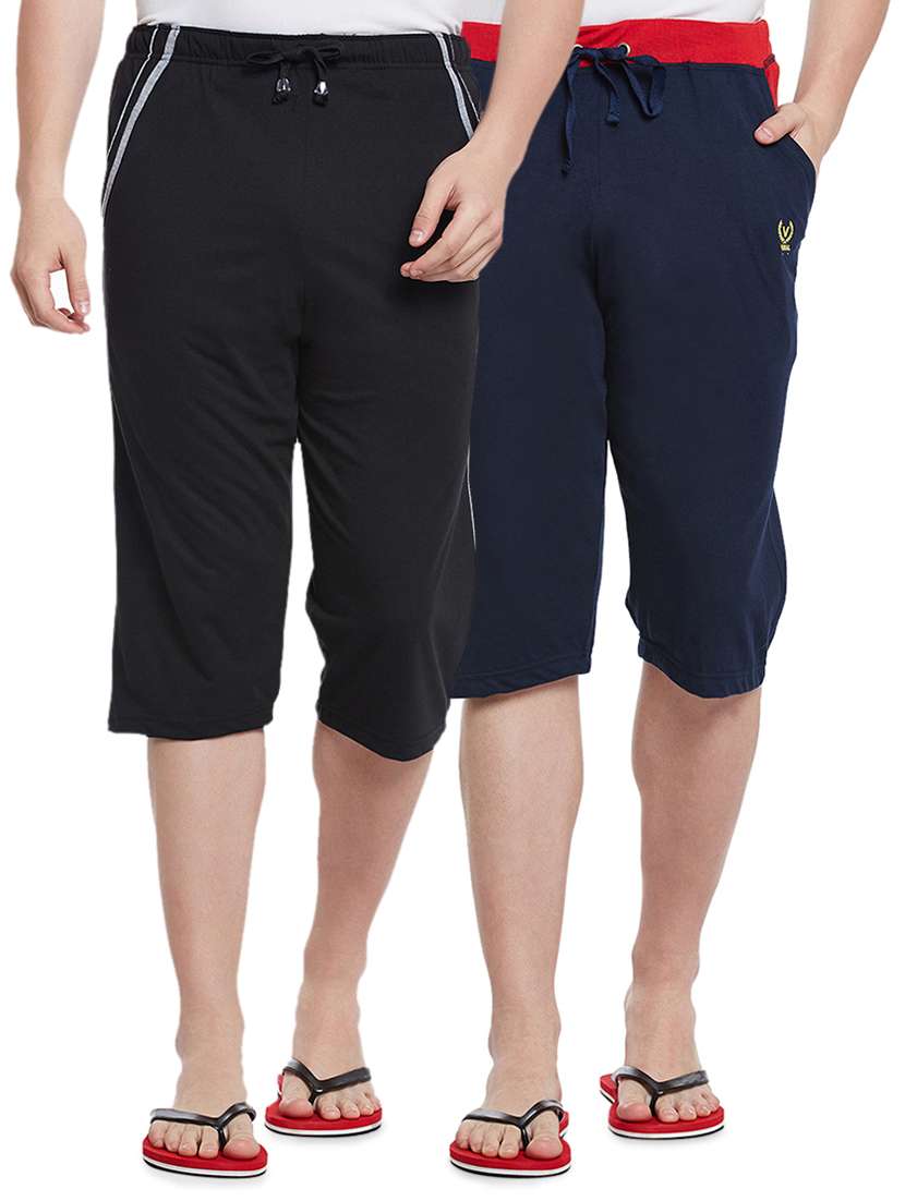 multi colored cotton three  fourths