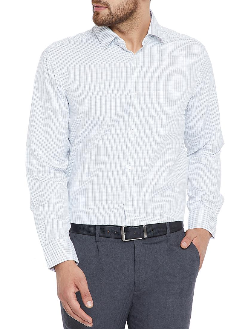 grey cotton formal shirt - 15102856 - Zoom Image - 0