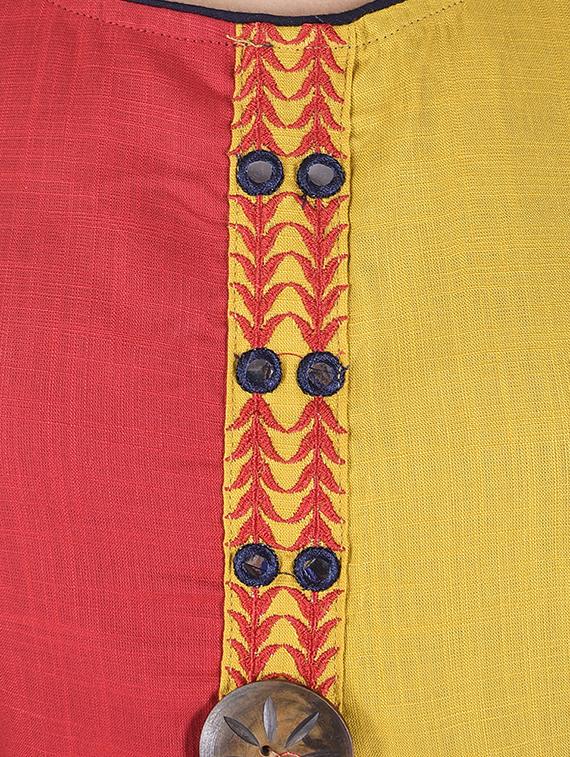 blue rayon layered kurta - 15103011 - Standard Image - 3