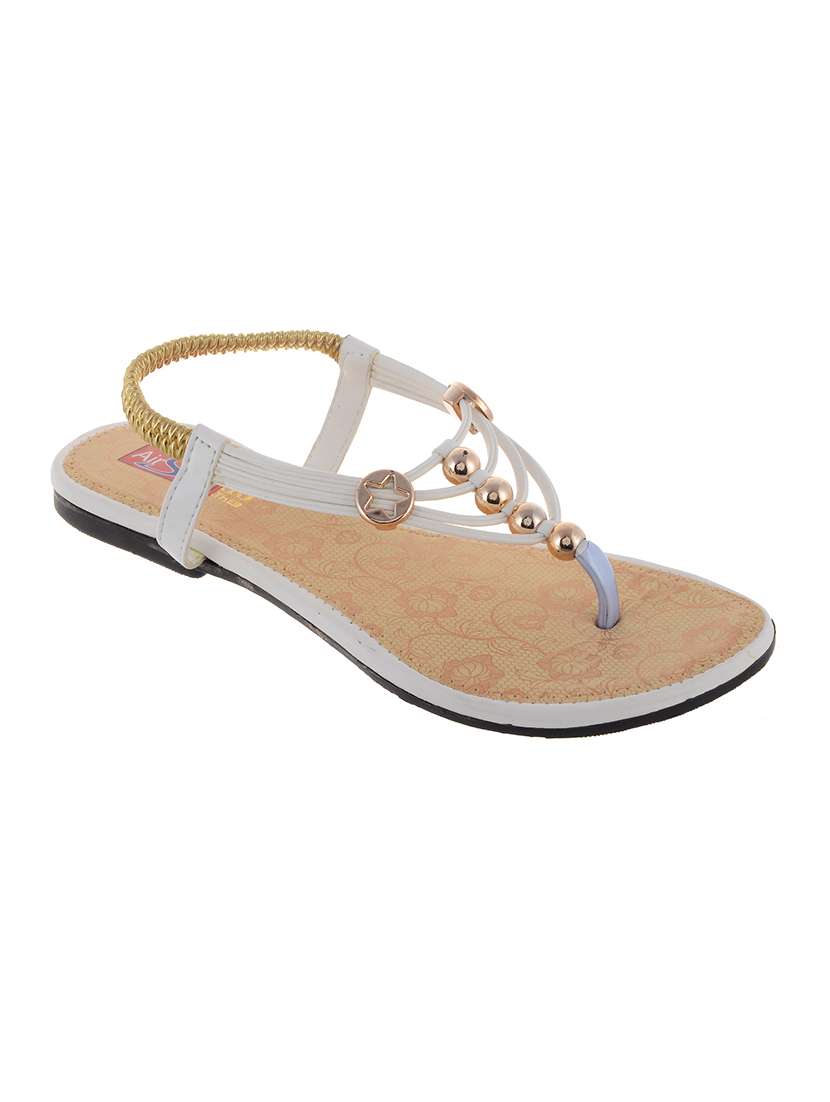 white back strap sandal
