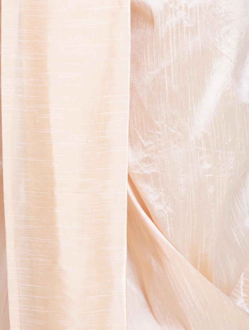 beige silk blend dhoti - 15107179 - Standard Image - 3