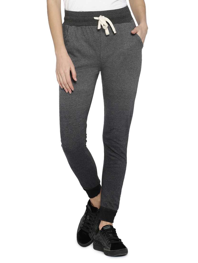 grey ombre cotton track pant