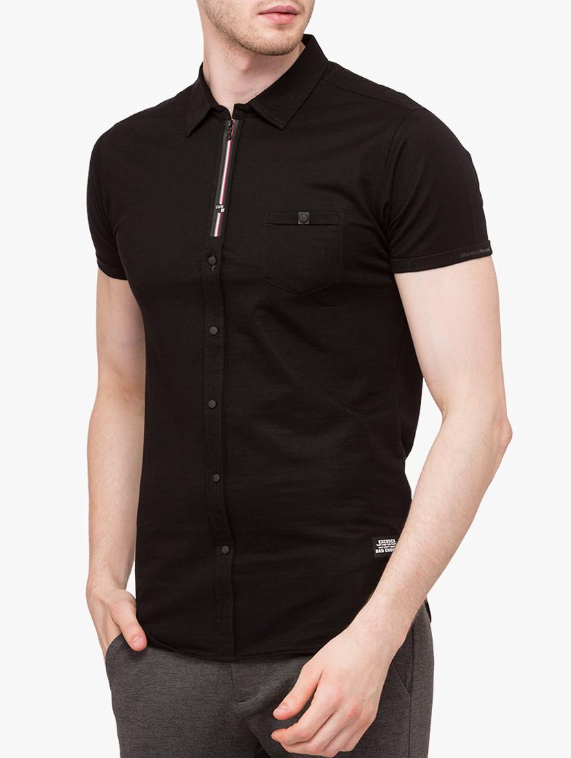 black cotton casual shirt - 15113393 - Zoom Image - 0