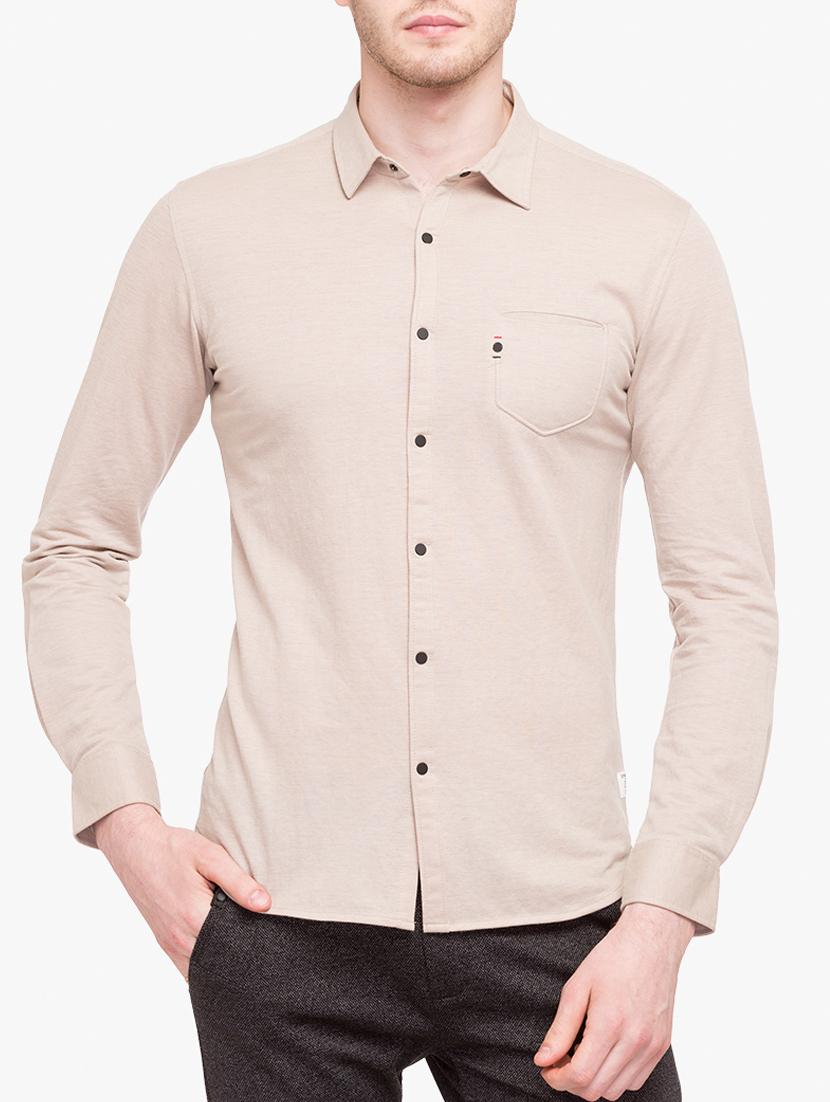 mens solid casual shirt - 15113398 - Zoom Image - 0