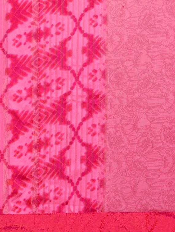 pink georgette printed saree - 15116589 - Standard Image - 3