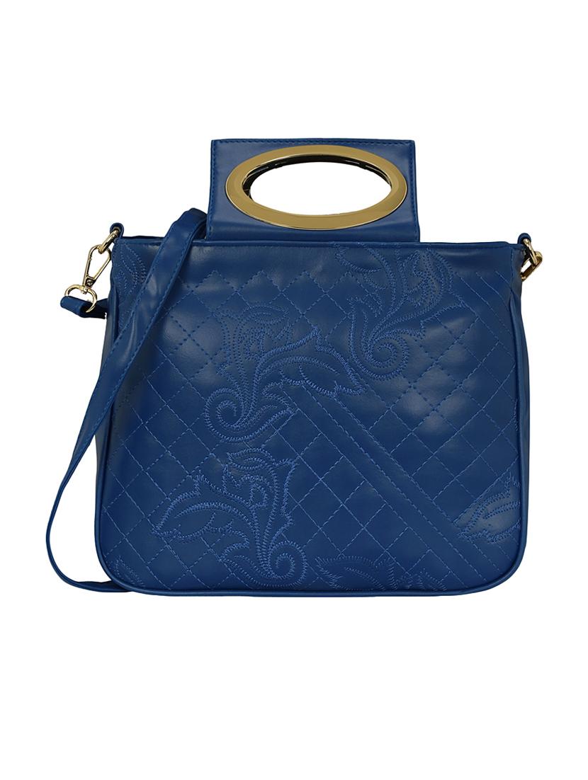 blue leatherette regular sling bag - 15116754 - Zoom Image - 0