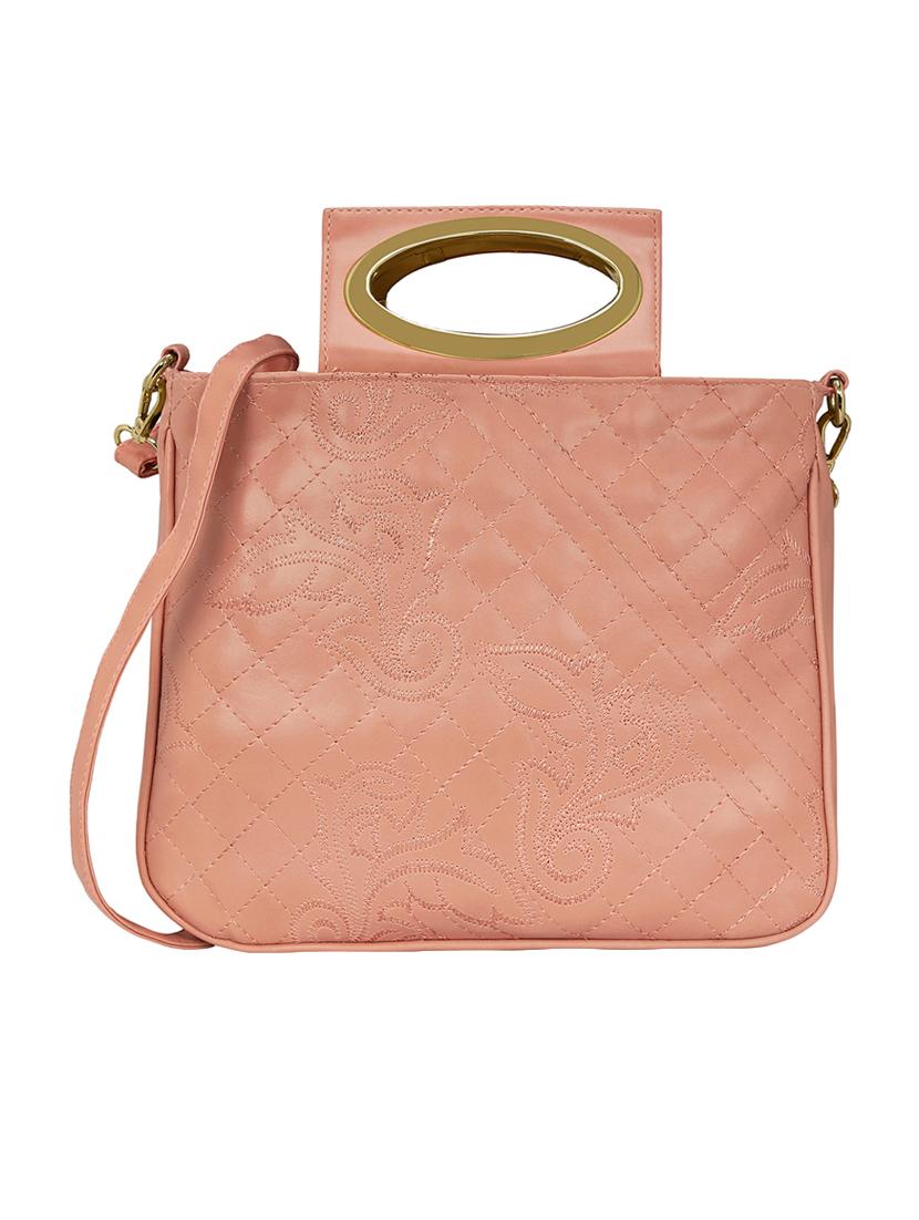 pink leatherette regular sling bag - 15116756 - Zoom Image - 0