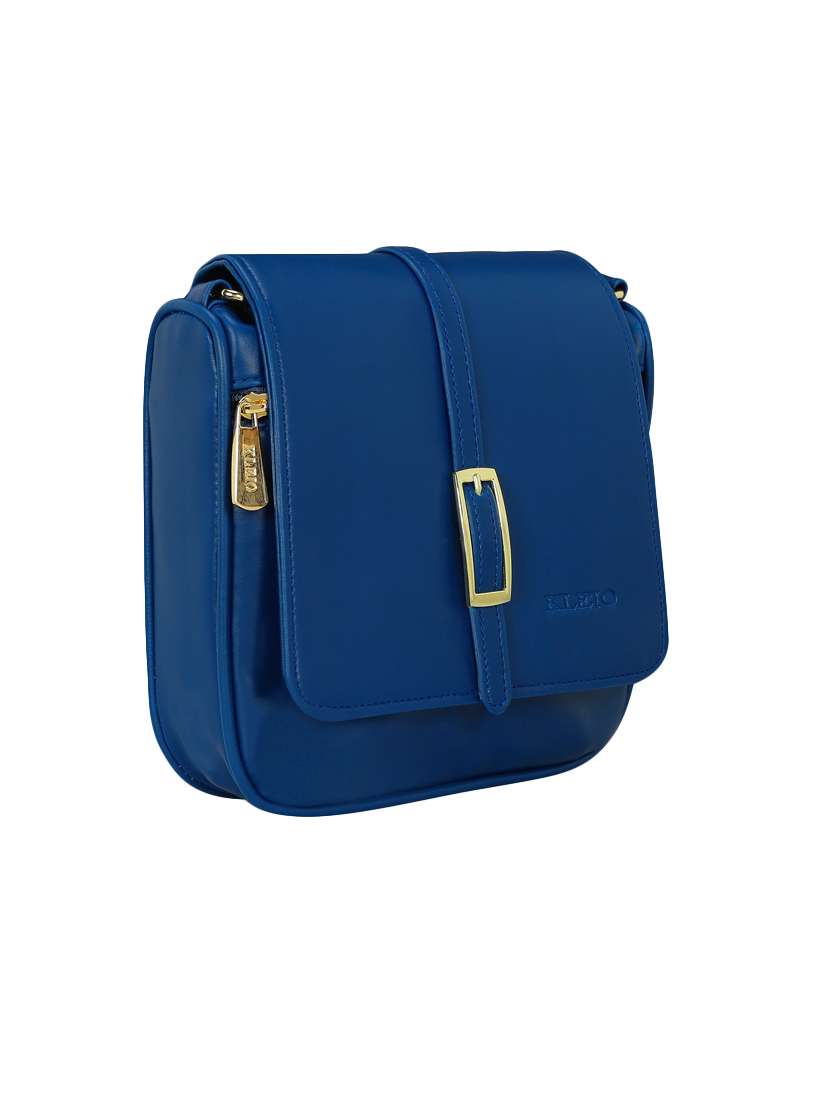 blue leatherette  regular sling bag - 15116768 -  Standard Image - 3