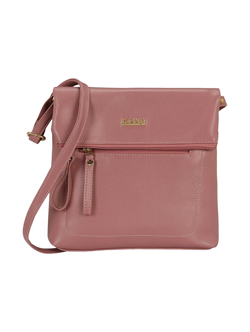 pink leatherette regular sling bag - 15116984 - Zoom Image - 0