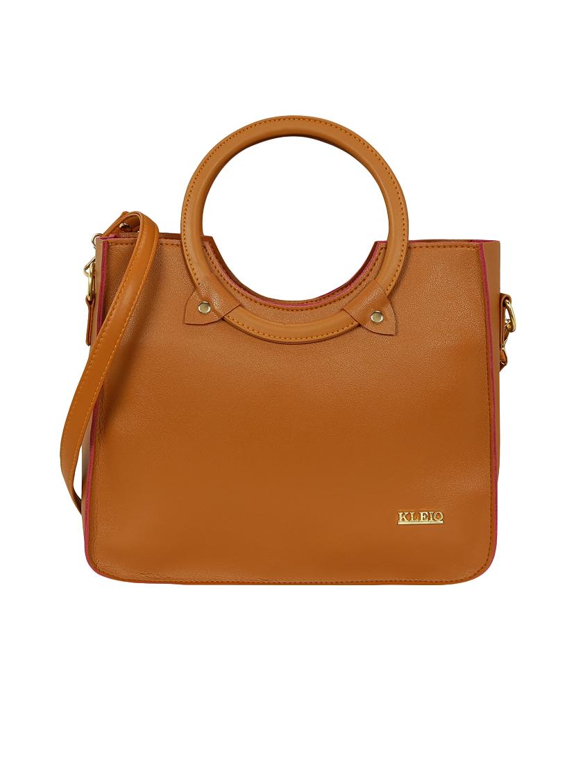 tan leatherette  regular sling bag - 15116985 -  Zoom Image - 0