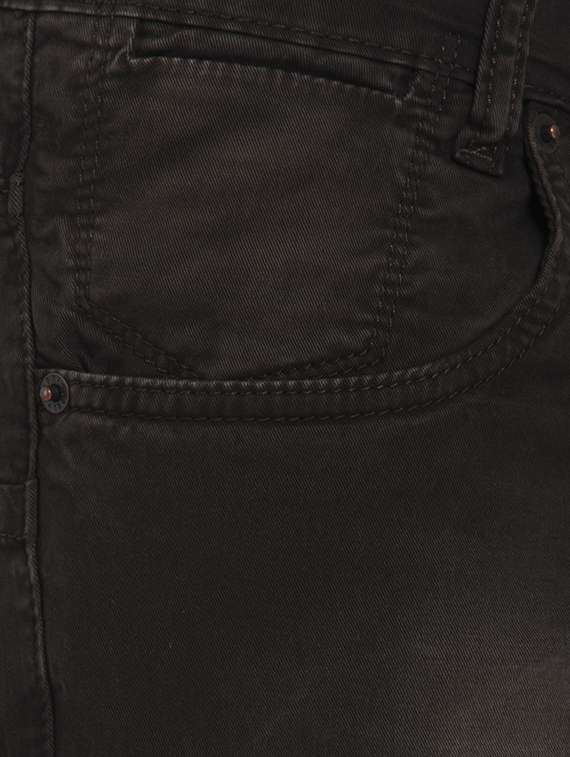 brown cotton washed jeans - 15124448 -  Standard Image - 3