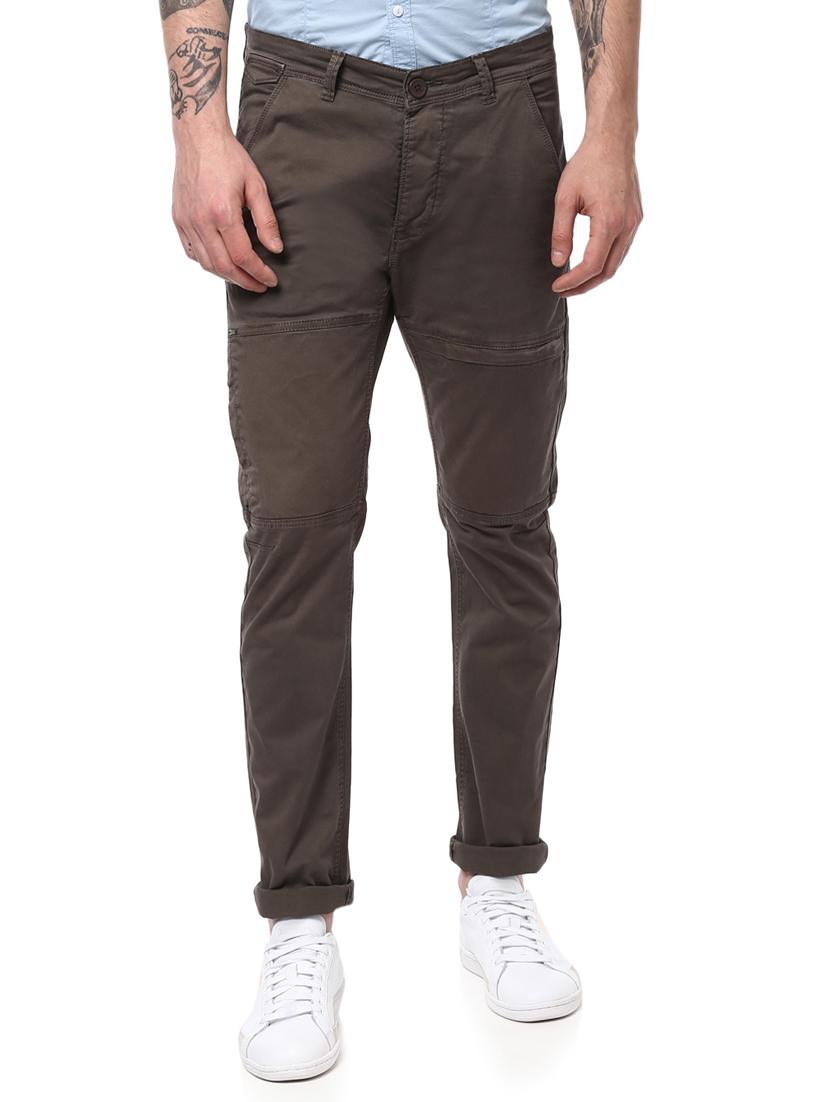 grey cotton chinos - 15124454 -  Zoom Image - 0