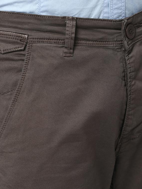 grey cotton chinos - 15124454 - Standard Image - 3