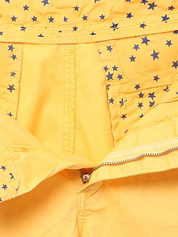 yellow cotton shorts - 15124456 -  Standard Image - 3