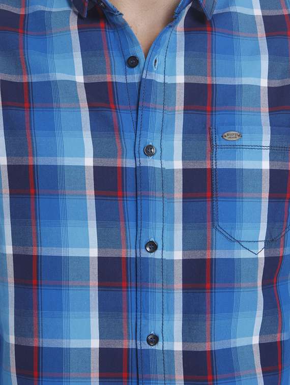 blue cotton casual shirt - 15124520 -  Standard Image - 3