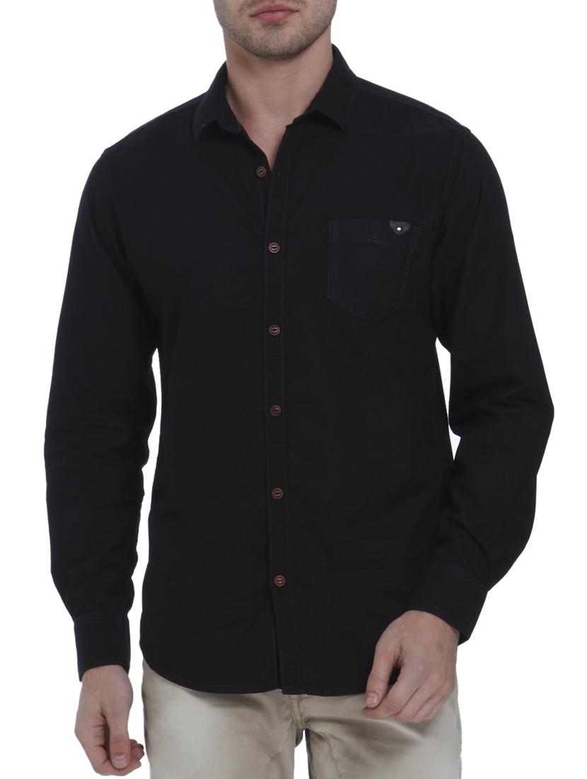black cotton casual shirt - 15124563 - Zoom Image - 0