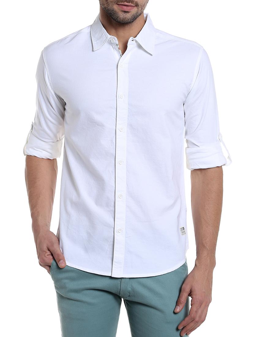 white cotton casual shirt - 15124612 - Zoom Image - 0