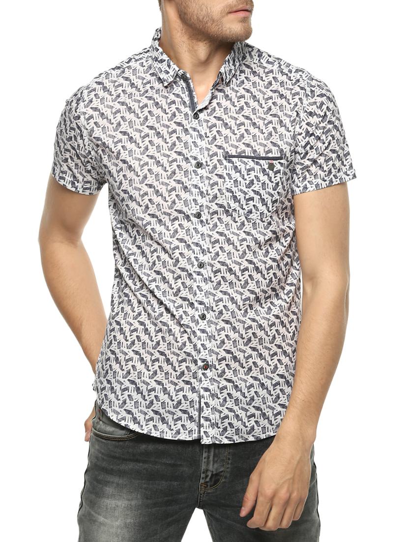 white cotton casual shirt - 15124624 - Zoom Image - 0