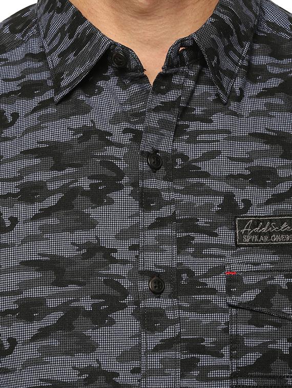 grey cotton casual shirt - 15124625 - Standard Image - 3