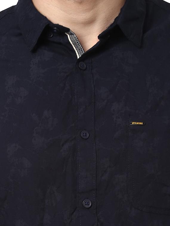 blue cotton casual shirt - 15124626 - Standard Image - 3