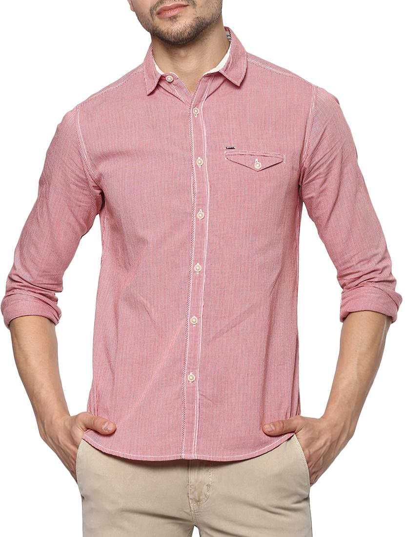 pink cotton casual shirt - 15124677 - Zoom Image - 0