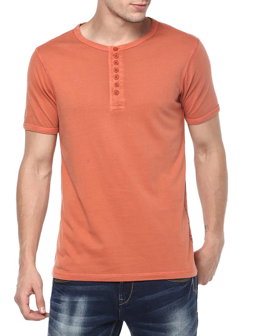 orange cotton t-shirt - 15124749 - Zoom Image - 0