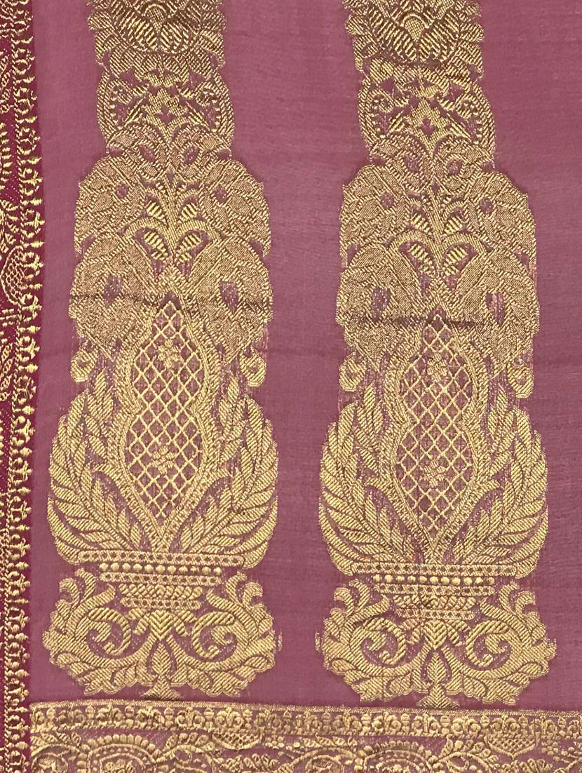 zari motifs woven saree with blouse - 15126900 - Standard Image - 3
