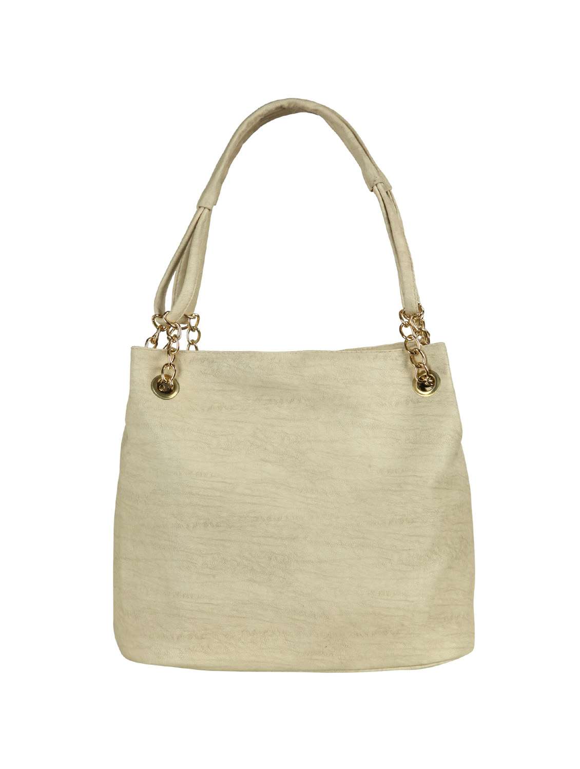 beige leatherette regular handbag - 15136449 - Zoom Image - 0