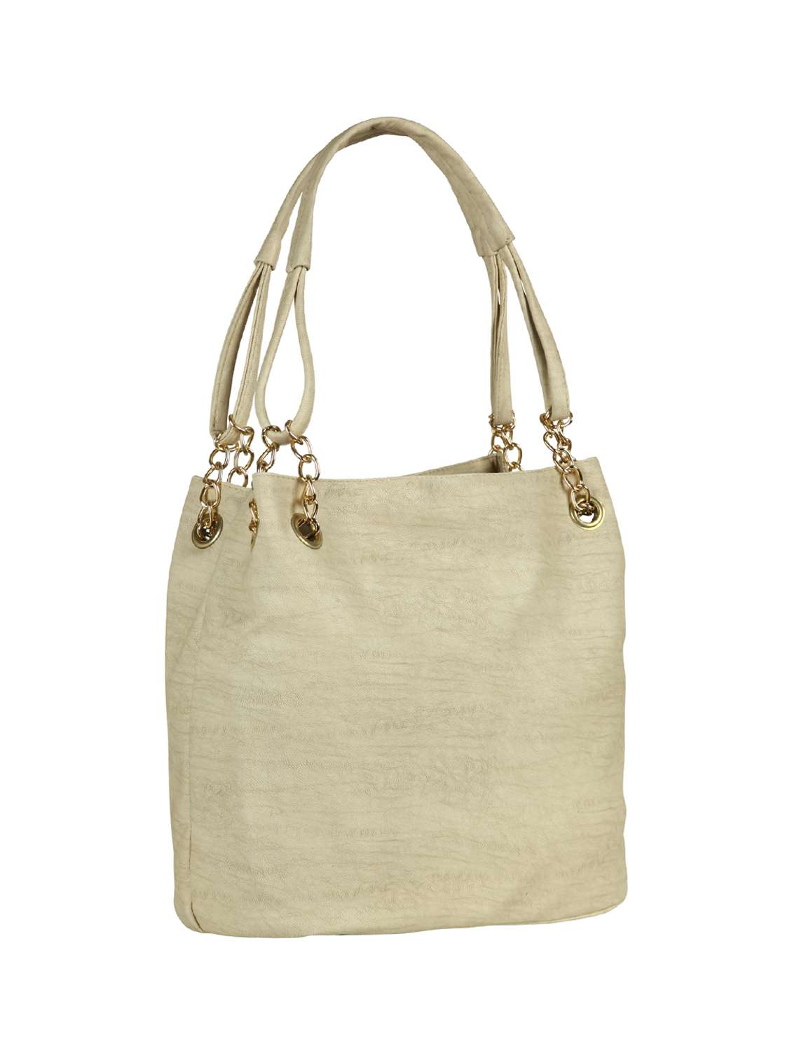 beige leatherette regular handbag - 15136449 - Standard Image - 3