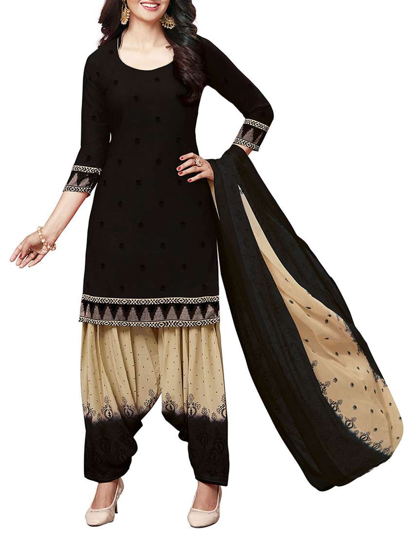 printed unstitched salwar suit