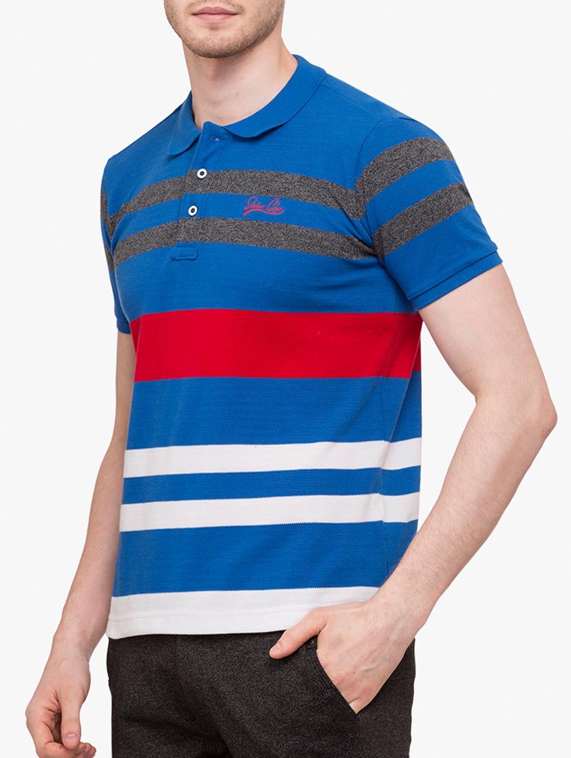 blue cotton blend t-shirt - 15139445 - Zoom Image - 0