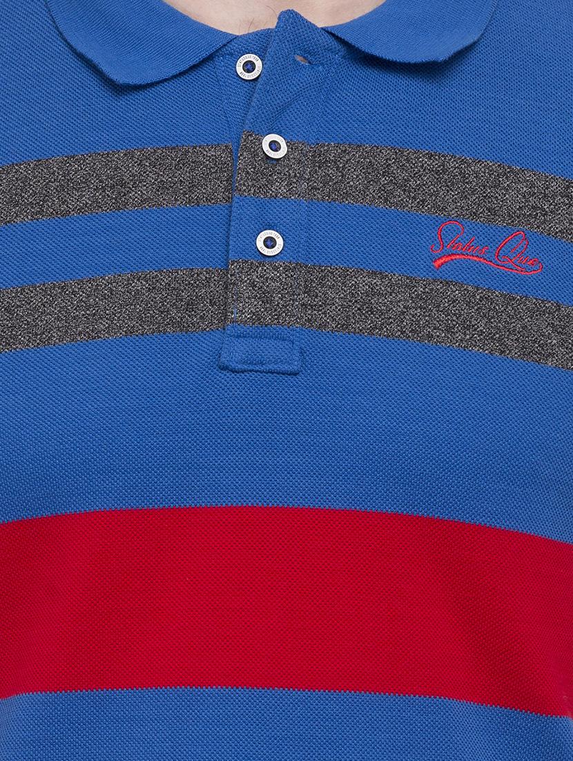 blue cotton blend t-shirt - 15139445 - Standard Image - 3