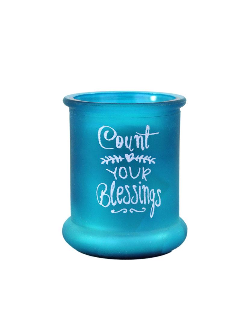 trendy gift blue jar candle - 15140150 - Zoom Image - 0