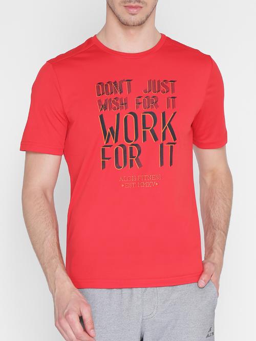 red polyester tshirt - 15141069 - Standard Image - 0