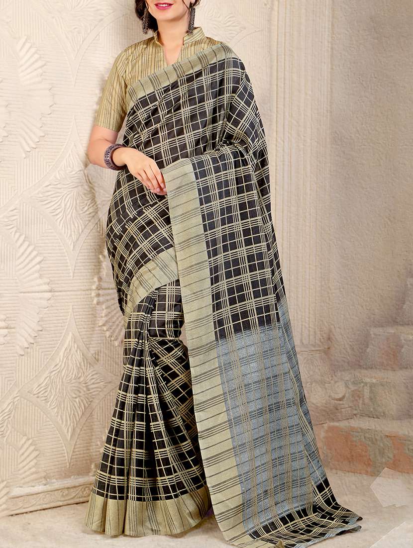 black art silk bhagalpuri saree with blouse
