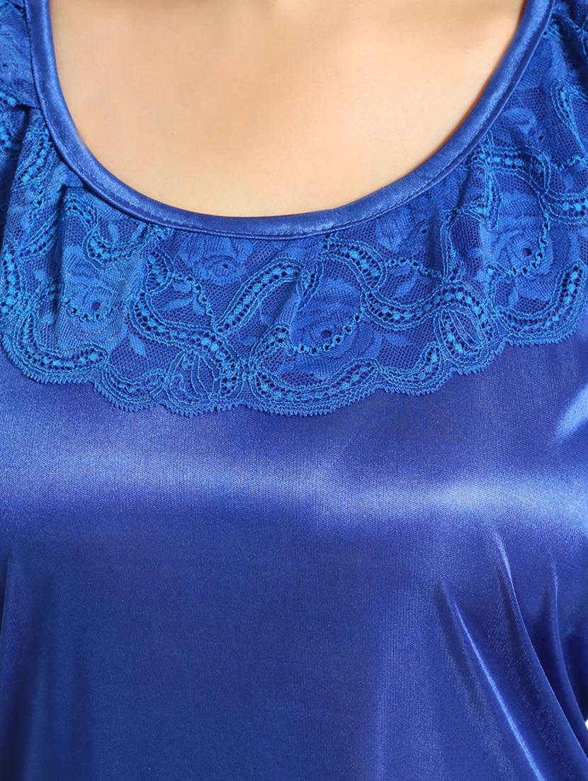 blue satin gown - 15143343 - Standard Image - 3
