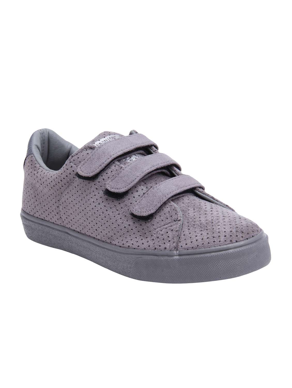 grey suede casual slipon