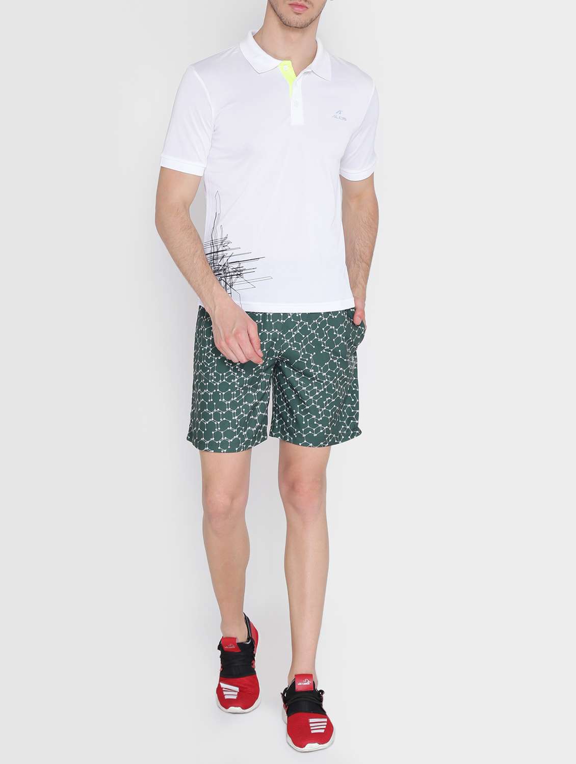green polyester shorts - 15147218 -  Standard Image - 3