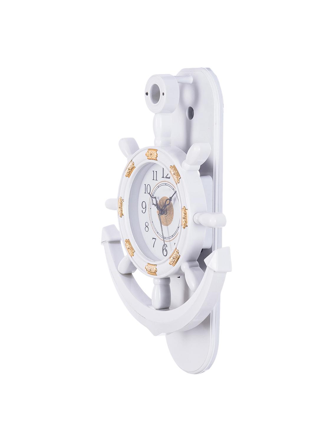 Decorative Retro Anchor White Pendulum Wall Clock By Ecraftindia Decorative Retro Anchor White Pendulum Wall Clock By Ecraftindia Online Ping For Clocks In India 15148934