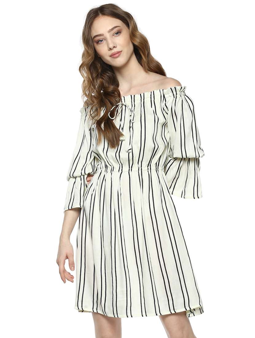 women's fit & flare animal print dress