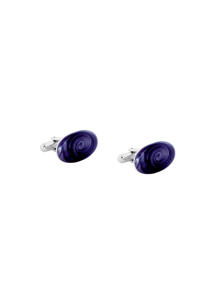 blue metal cufflink - 15159217 - Zoom Image - 0