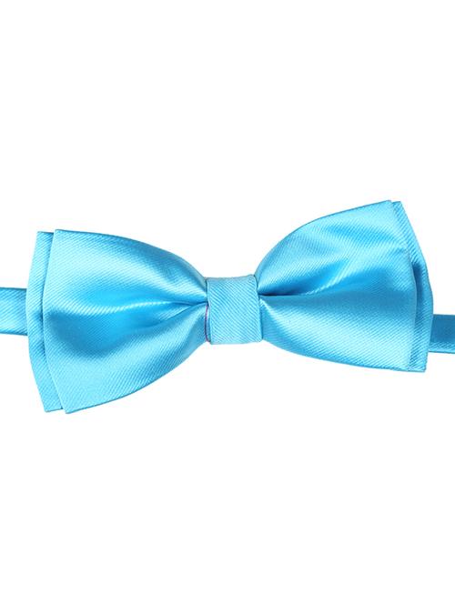 blue micro fiber bow tie - 15160595 -  Standard Image - 0