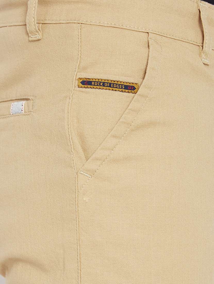 beige cotton blend chinos - 15162062 -  Standard Image - 3