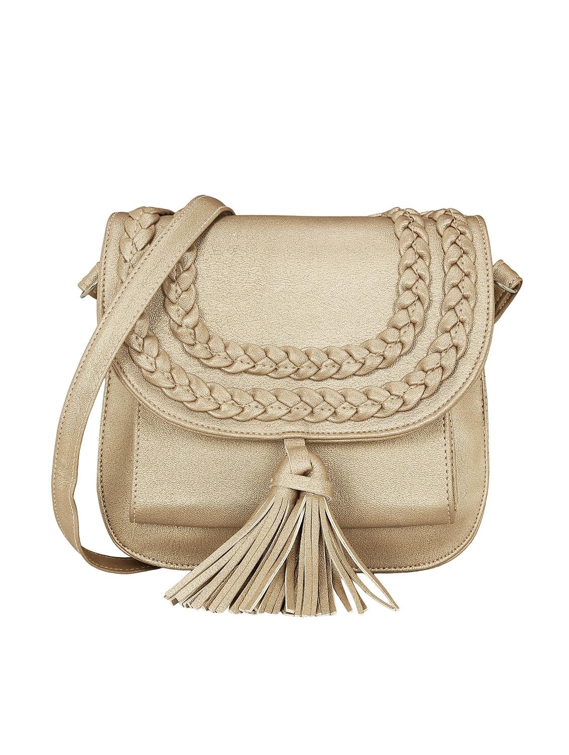 beige leatherette  regular sling bag - 15166501 -  Zoom Image - 0